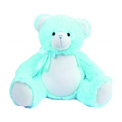 Peluche range pyjama ours bleu