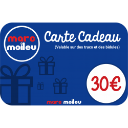 Image de notre carte cadeau Marc Moileu d'une valeur de 30 euros.