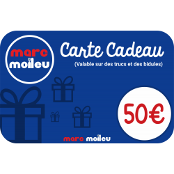 Image de notre carte cadeau Marc Moileu d'une valeur de 50 euros.