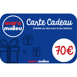 Image de notre carte cadeau Marc Moileu d'une valeur de 70 euros.