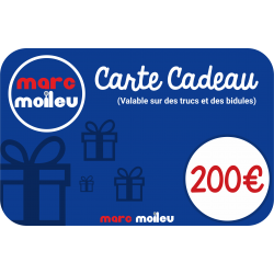 Image de notre carte cadeau Marc Moileu d'une valeur de 200 euros.