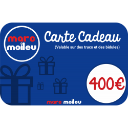 Image de notre carte cadeau Marc Moileu d'une valeur de 400 euros.