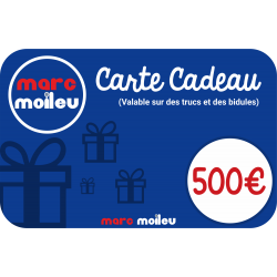 Image de notre carte cadeau Marc Moileu d'une valeur de 500 euros.