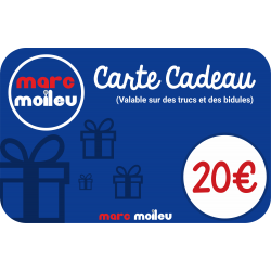 Image de notre carte cadeau Marc Moileu d'une valeur de 20 euros.