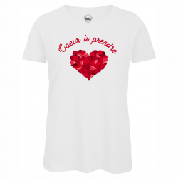 T-shirt femme « Coeur à...