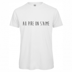 T-shirt homme »Au pire on...