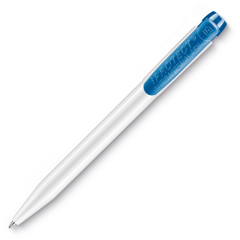 Photo du stylo antibactérien bleu clair.